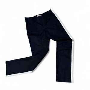 “Love21” cropped black pants with white stripe down the side - size 2